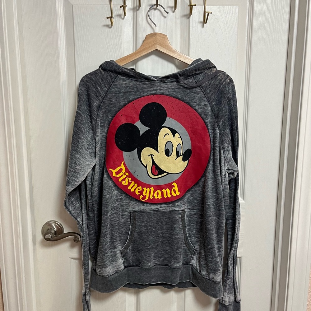 Gray Disneyland Mickey Mouse Hoodie